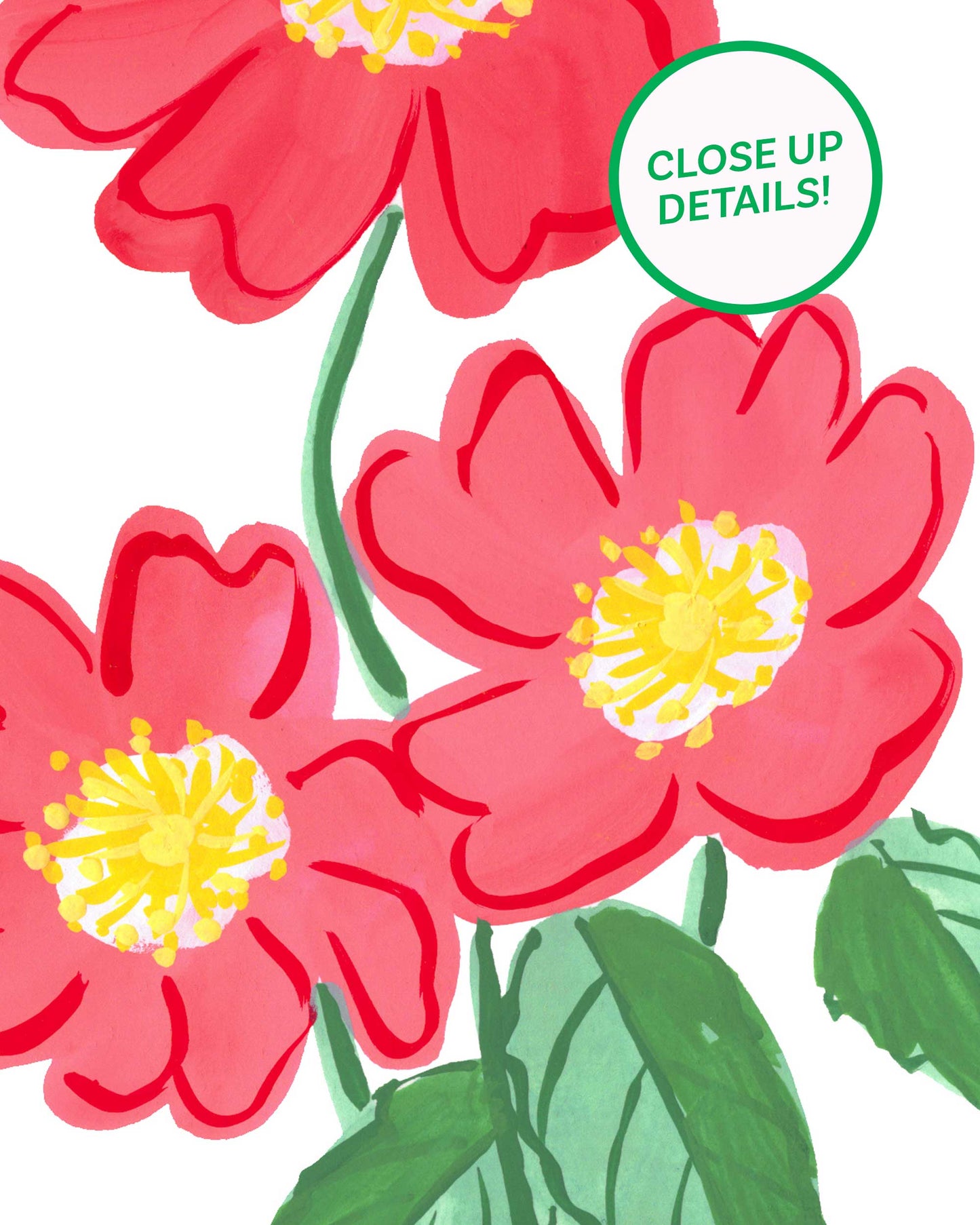 Dahlia Posies Art Print