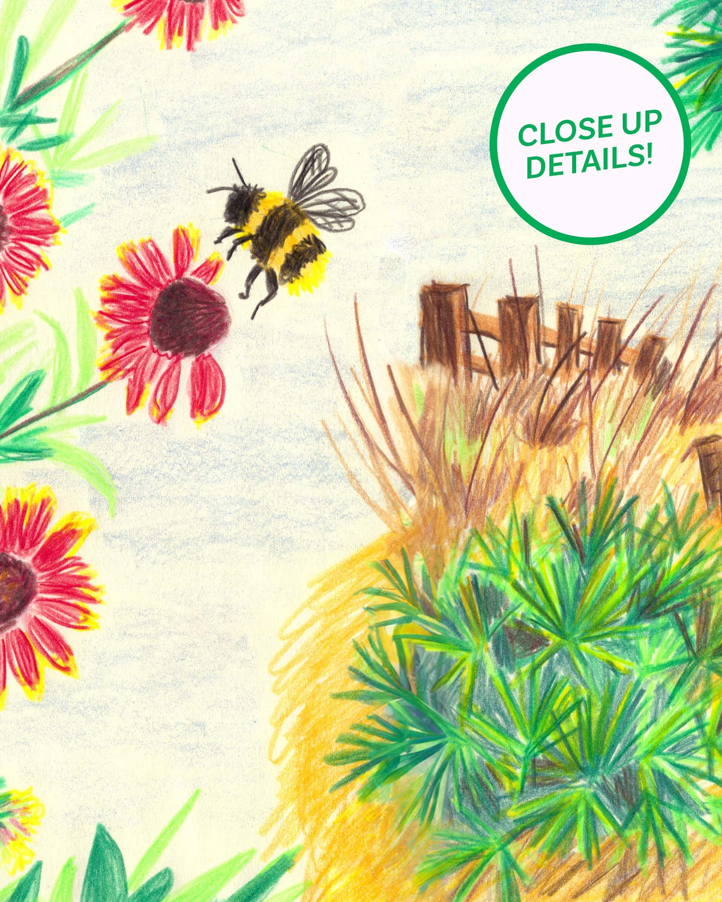 Flowers on the Beach Art Print