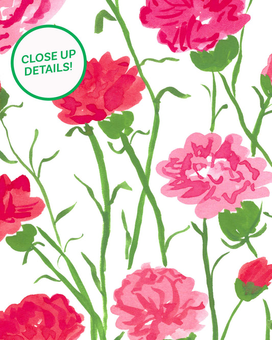 Carnation Posies Art Print