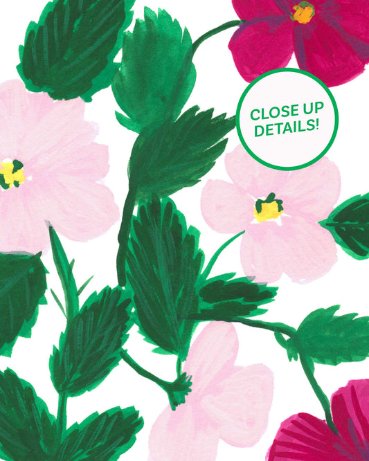 Begonia Posies Art Print