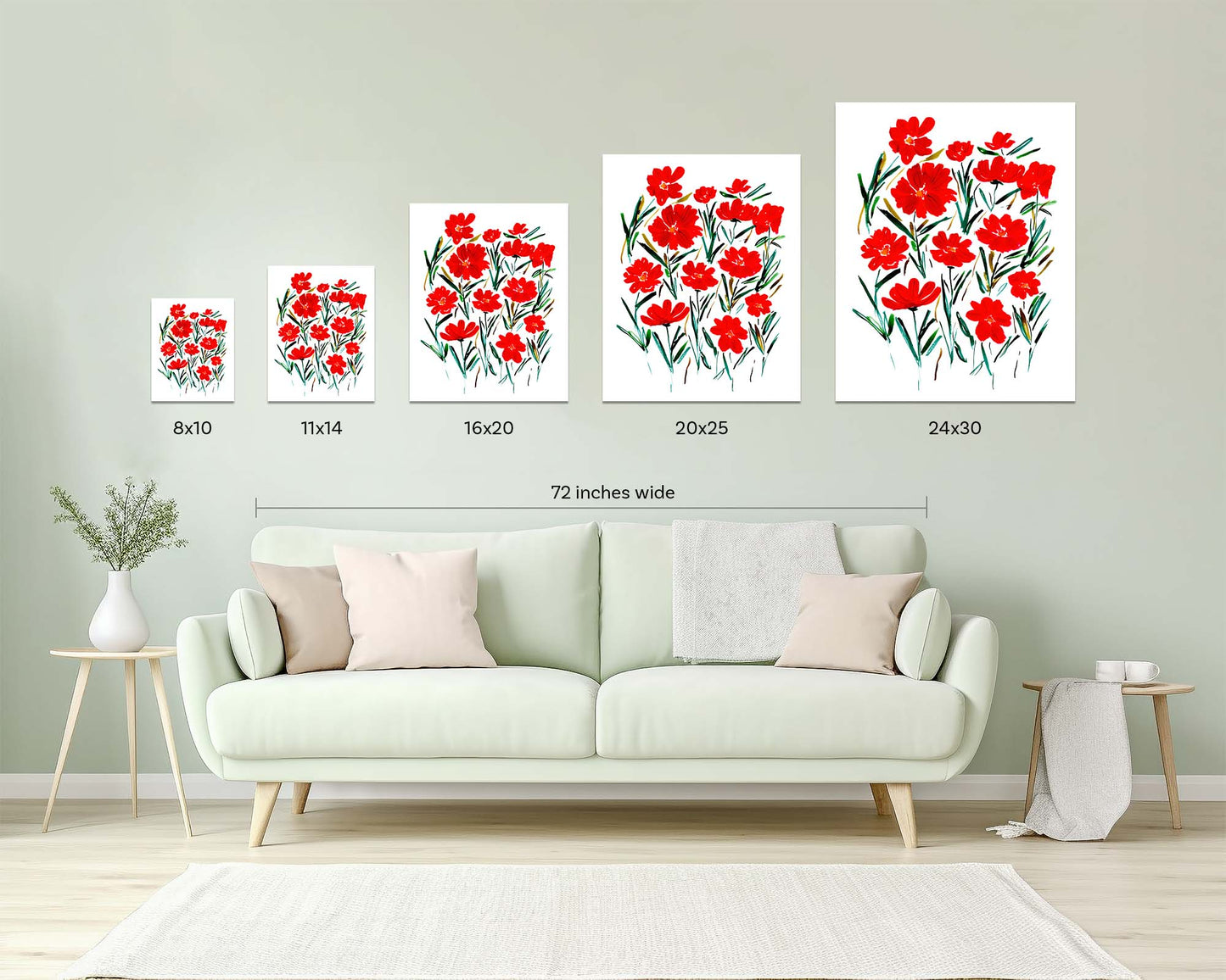 Red Cosmos Art Print