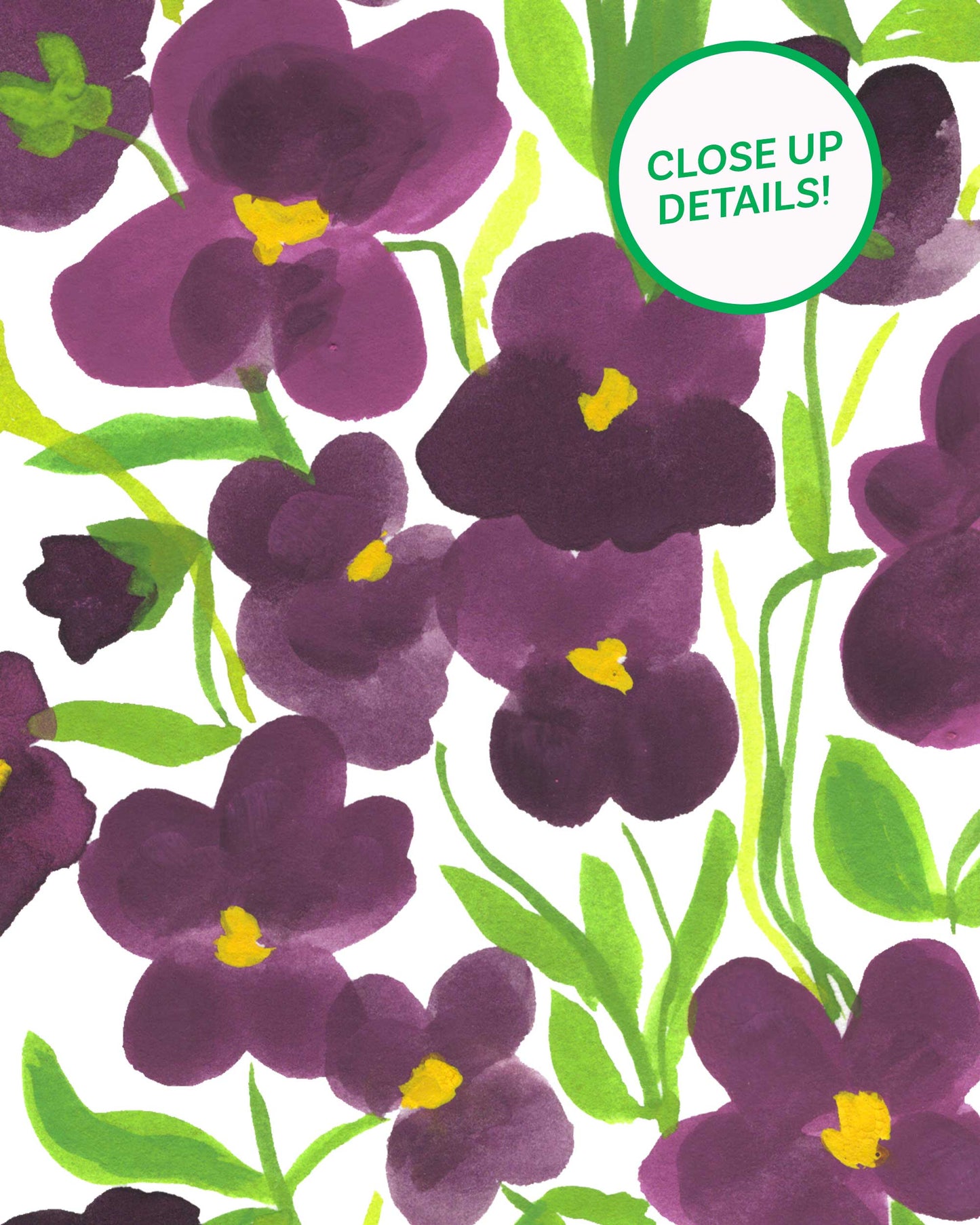 Pansy Posies Art Print