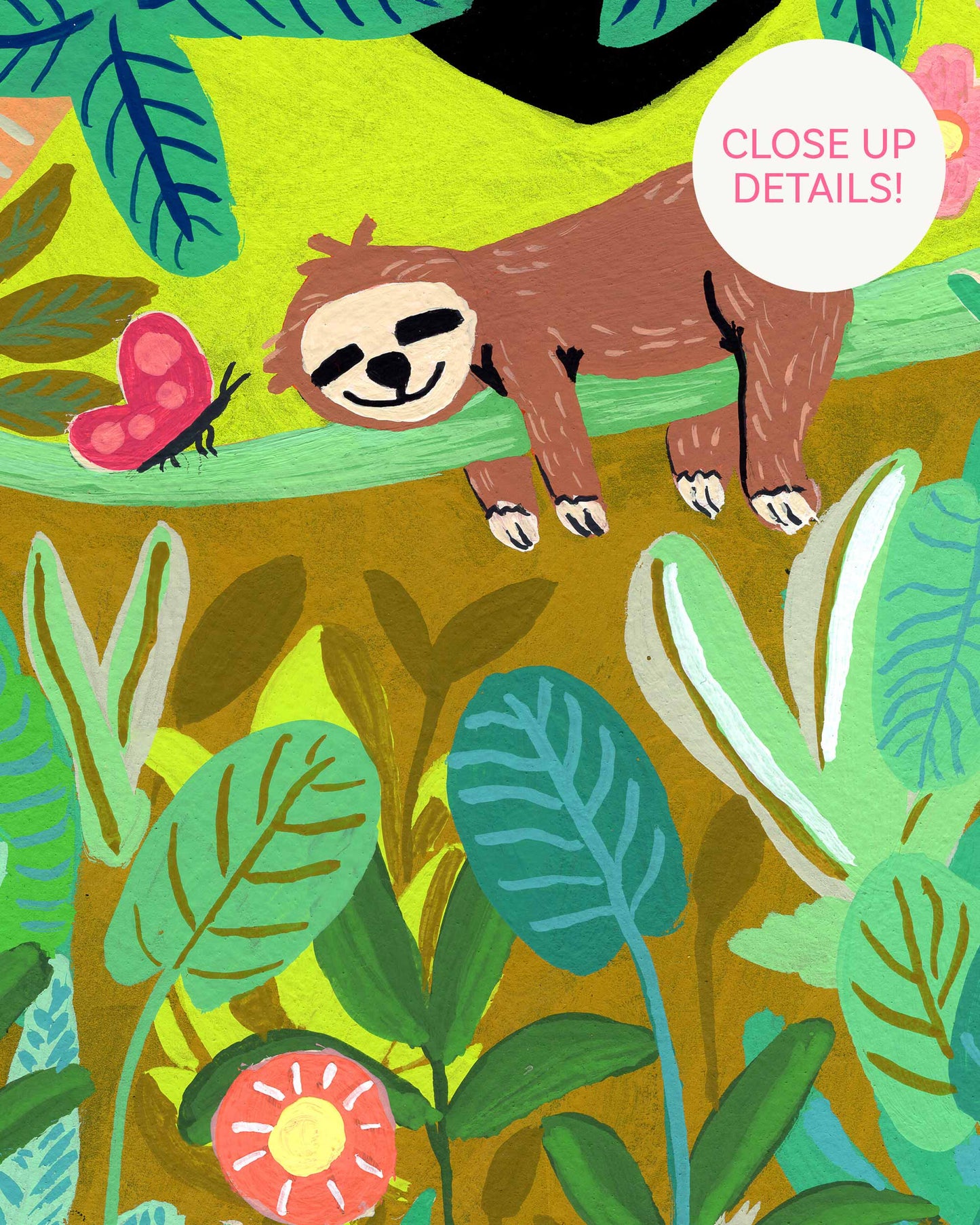 David the Sleepy Sloth Art Print