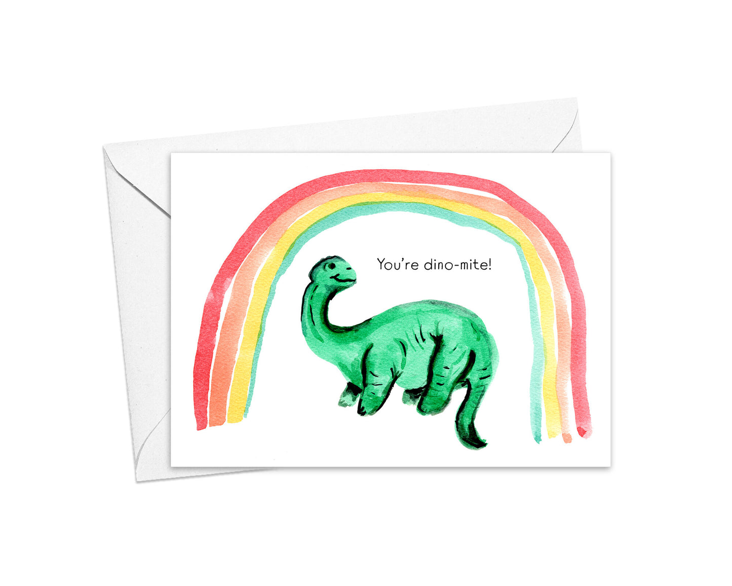 You're Dinomite Punny Note Card