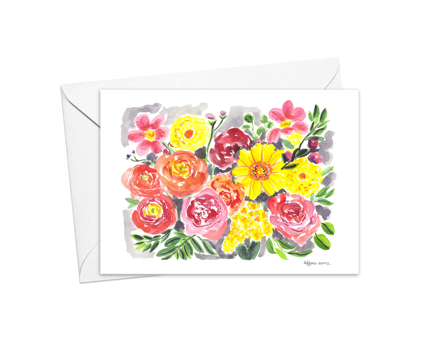 A Burst of Flower Happy Note Cards