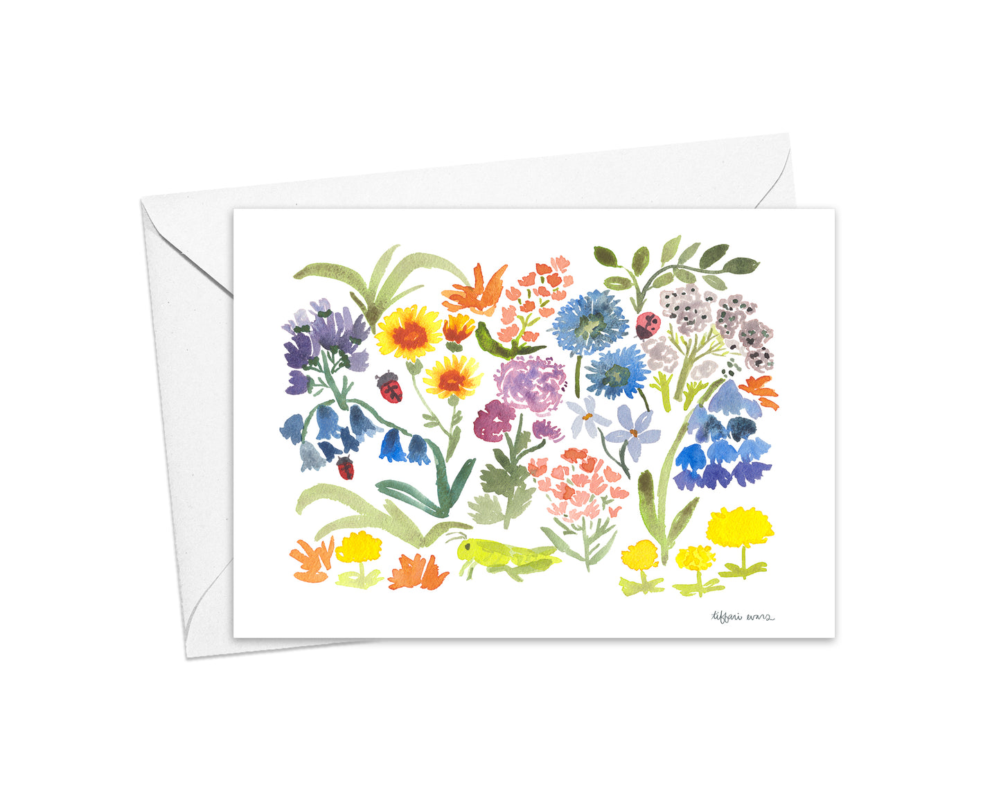 June Flower Garden Note Cards