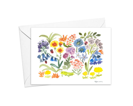 June Flower Garden Note Cards