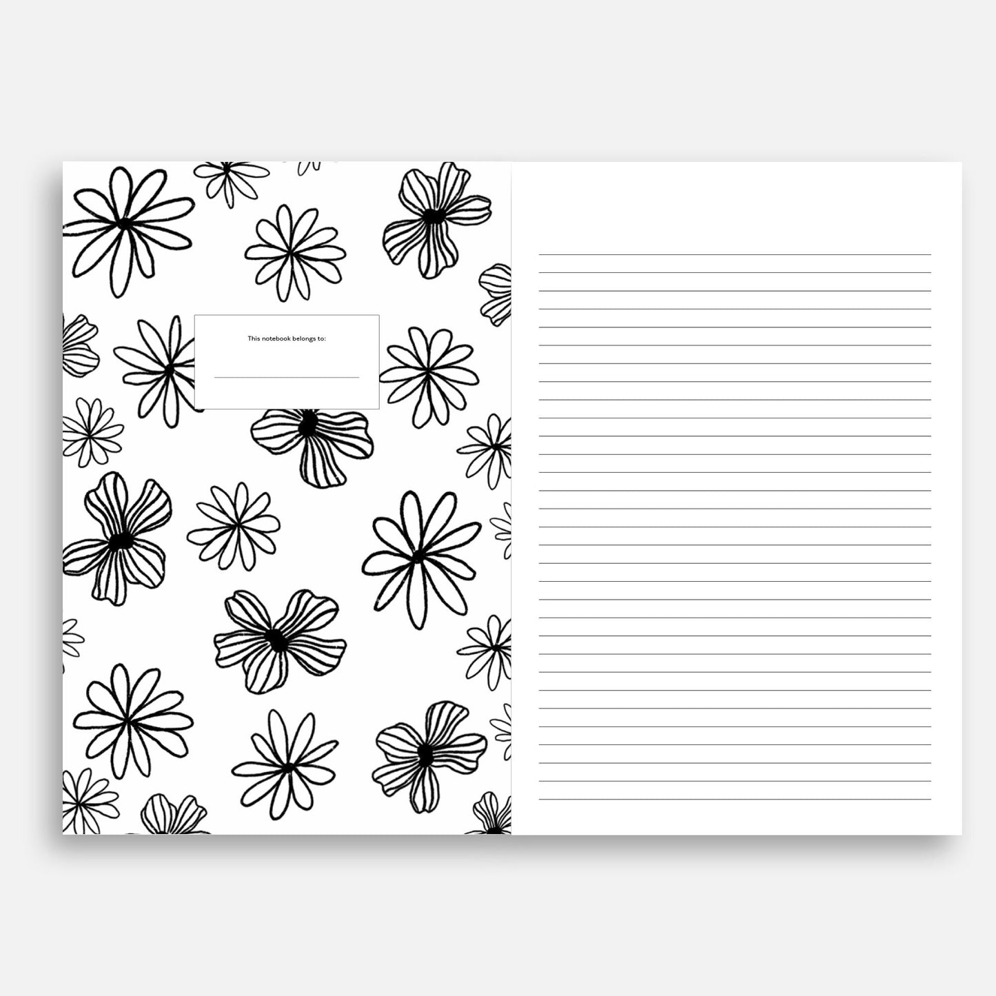 Singin' Little Blue Bird - Saddle Stitch Notebook