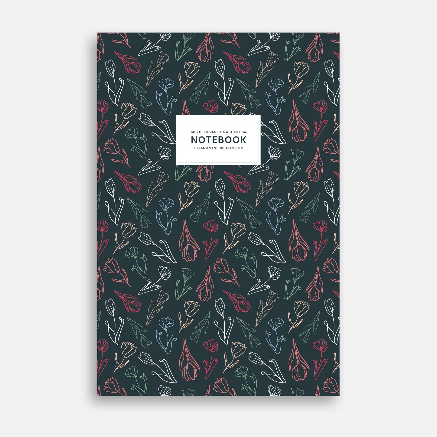 Romantic Florals - Saddle Stitch Notebook
