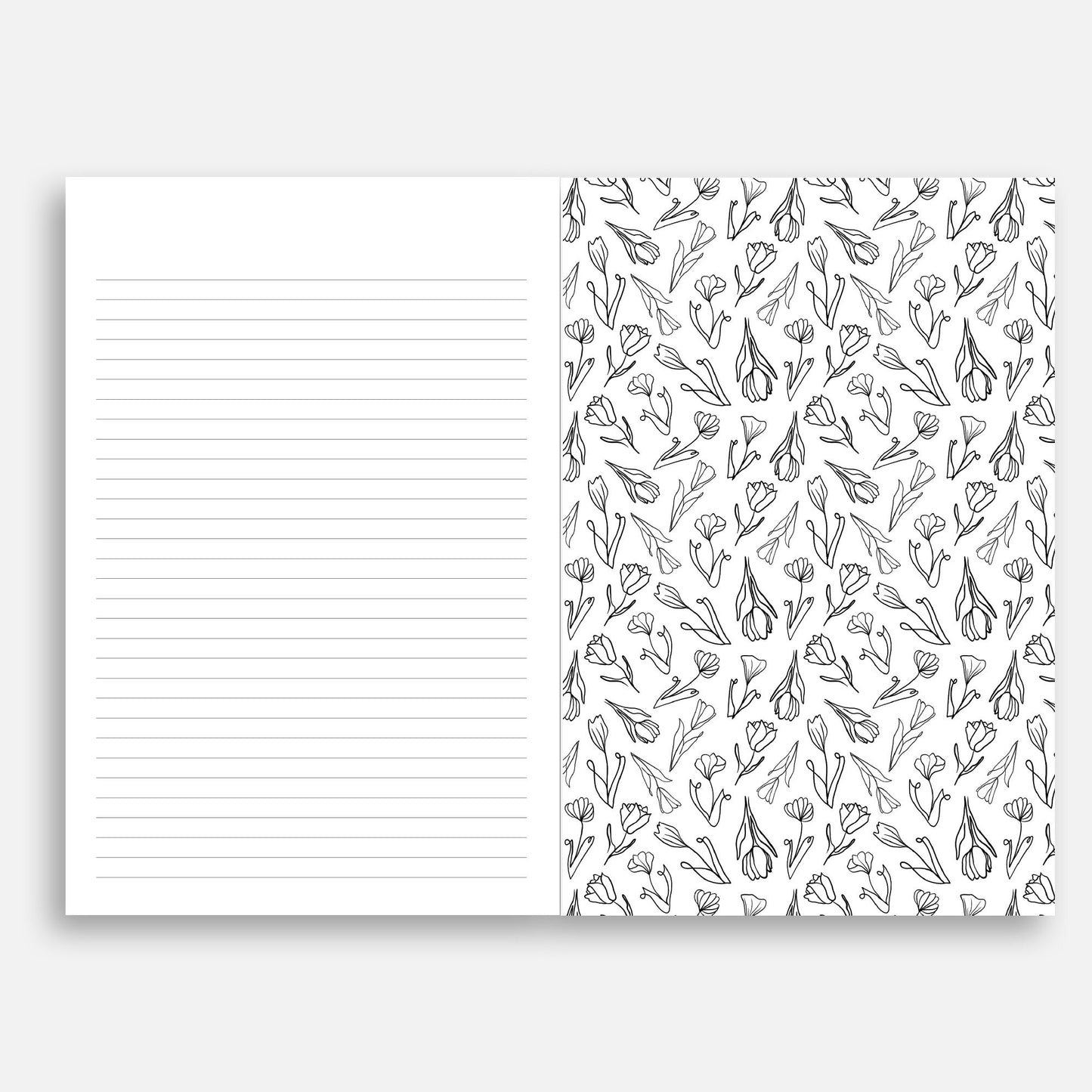 Romantic Florals - Saddle Stitch Notebook