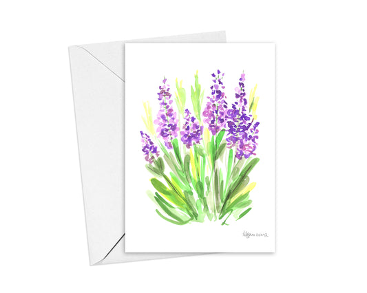 Blue False Indigo Note Cards