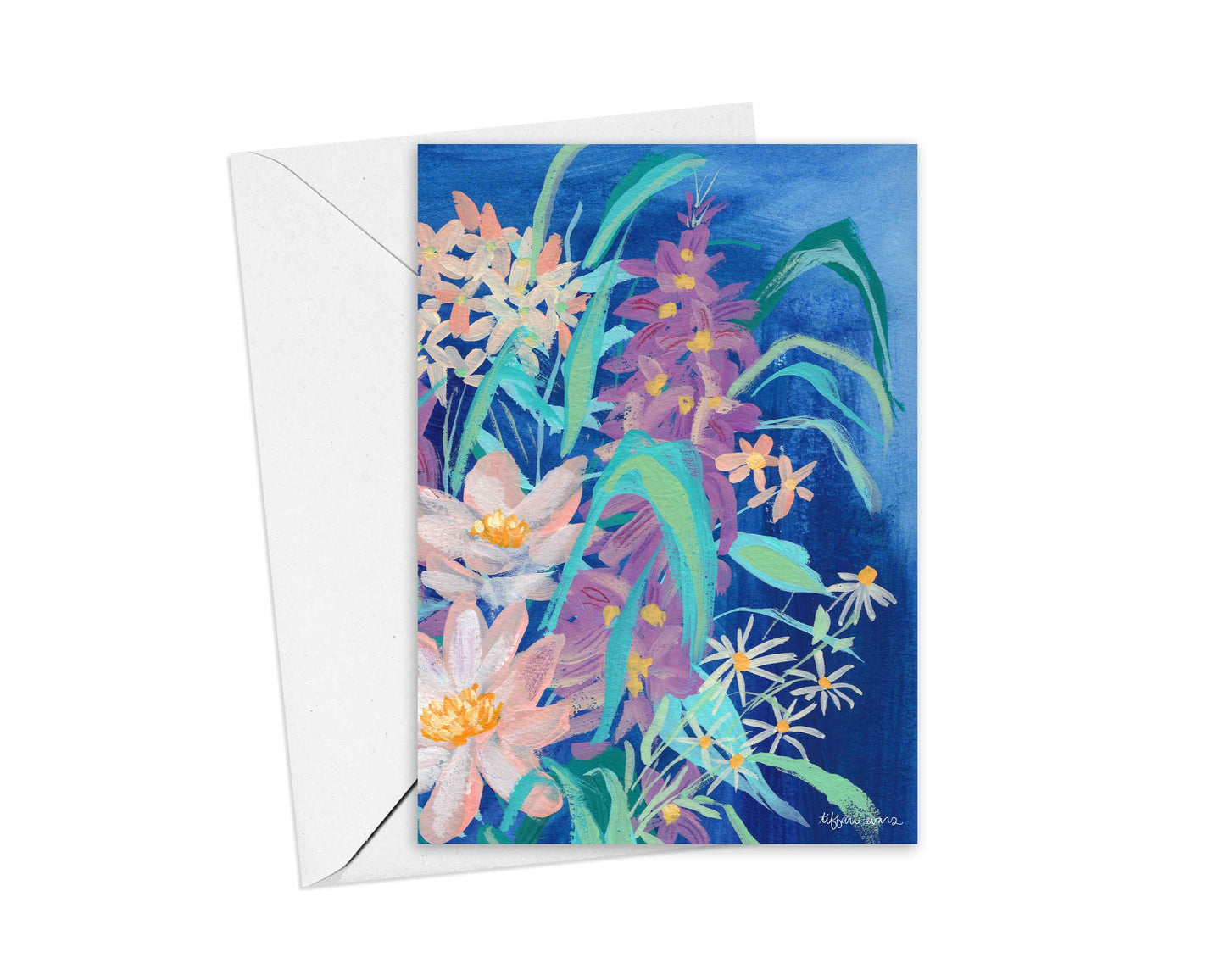 Bold Flower Study Note Cards