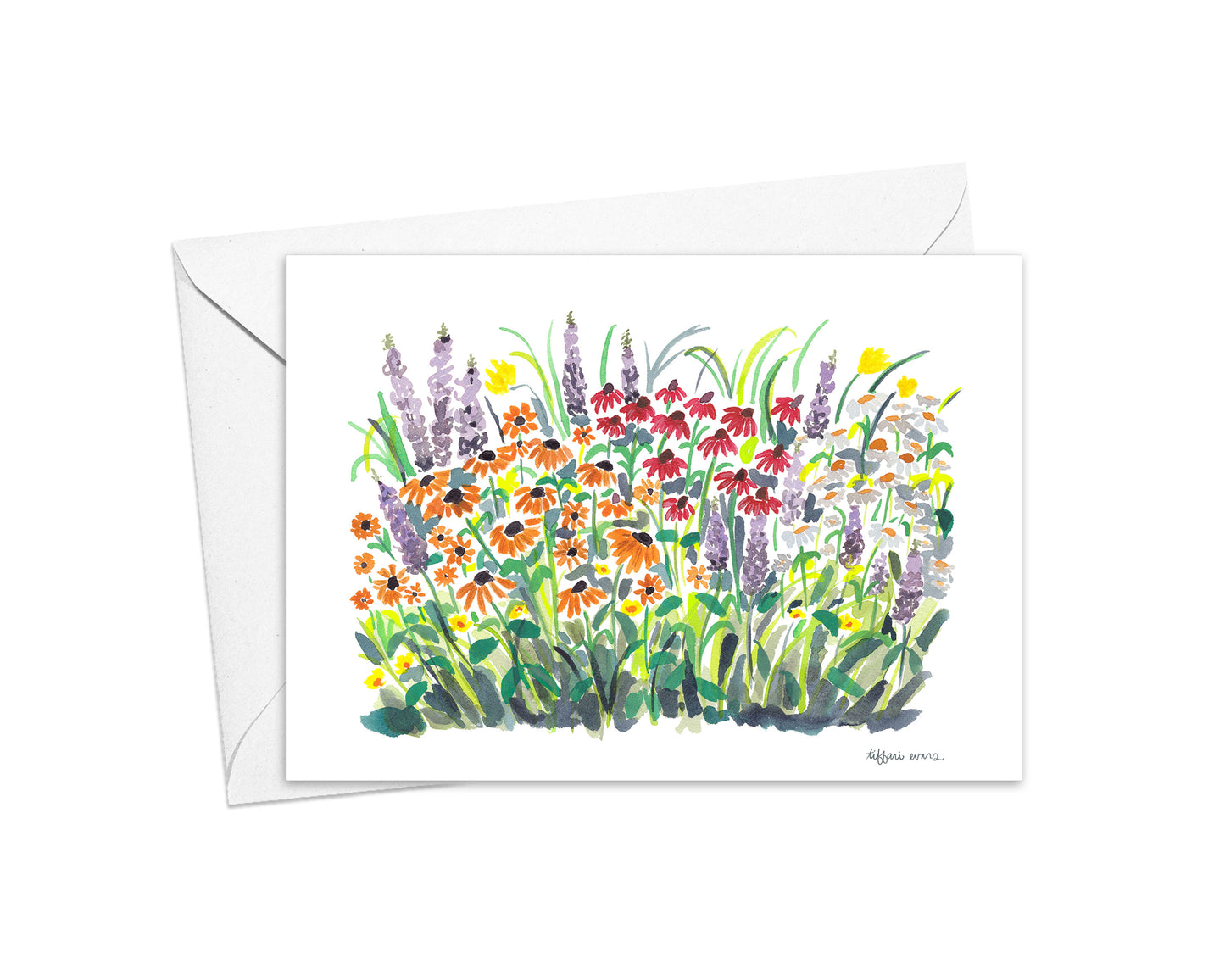 Park Flowers Note Cards