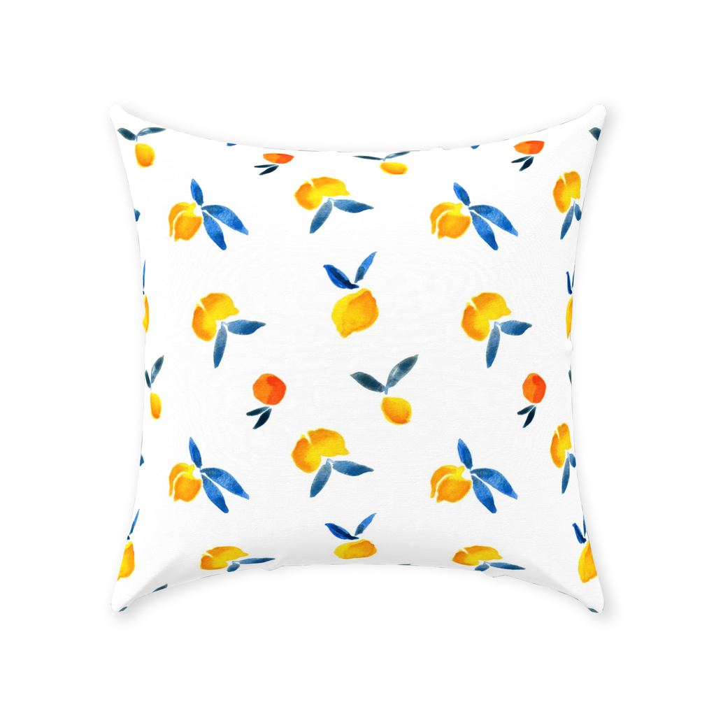 One Small Orange Throw Pillow