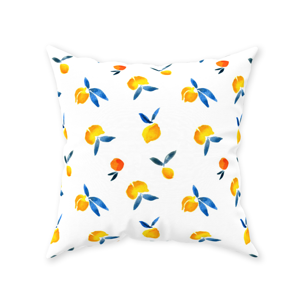 One Small Orange Throw Pillow