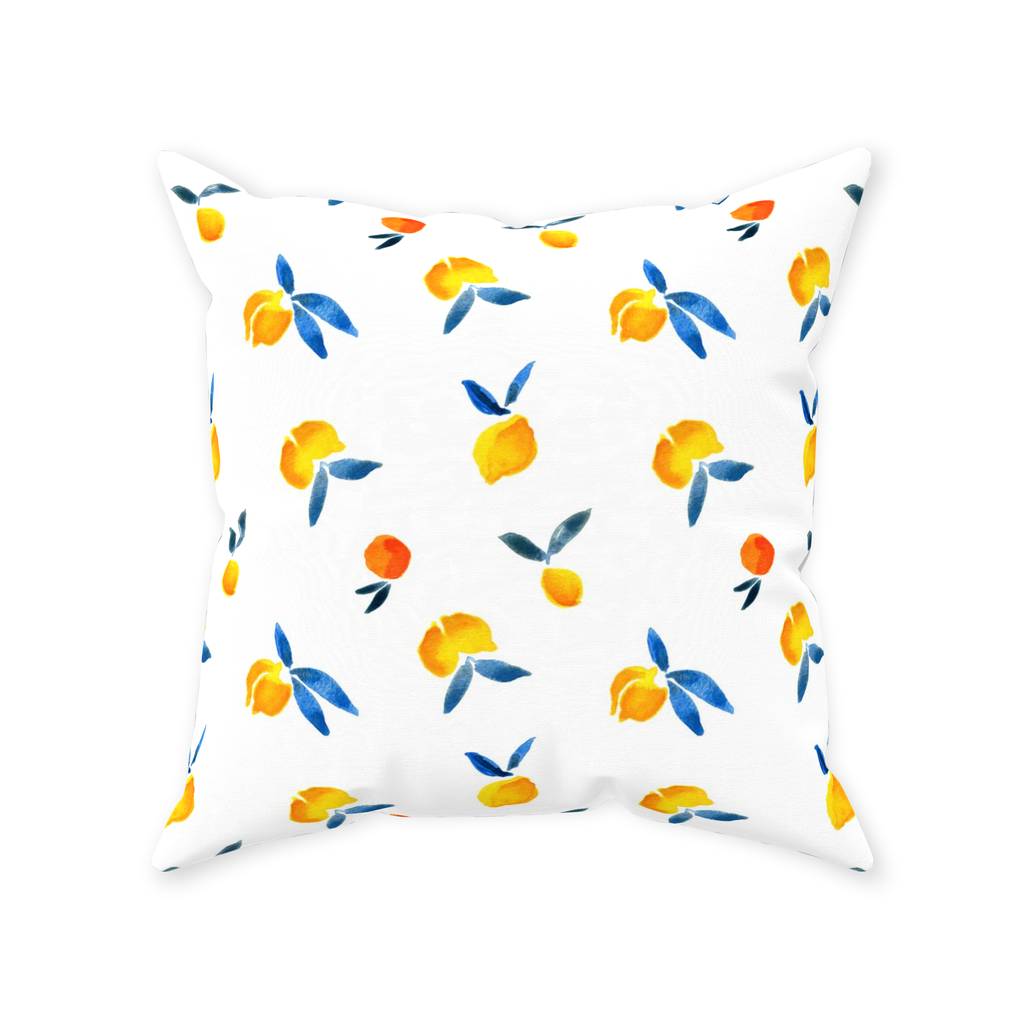 One Small Orange Throw Pillow