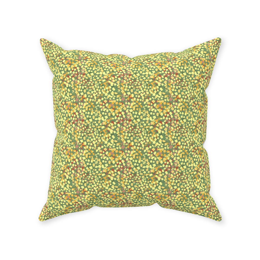 Boho Fall Flowing Throw Pillow