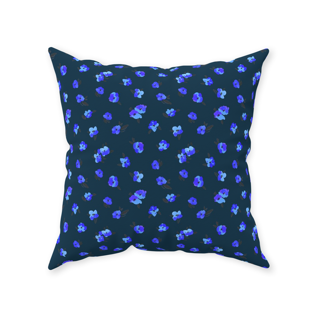 Itty Bitty Flowers Throw Pillow