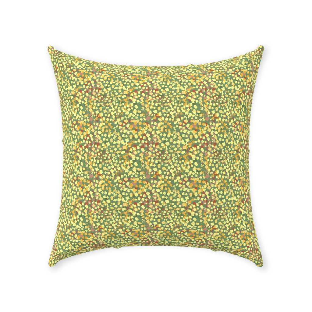 Boho Fall Flowing Throw Pillow