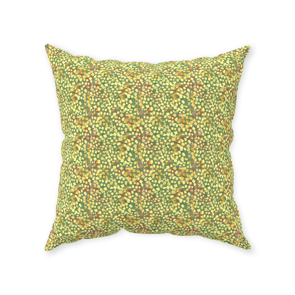 Boho Fall Flowing Throw Pillow