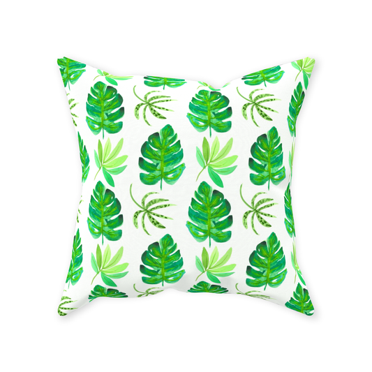 Palm Leaves Throw Pillow