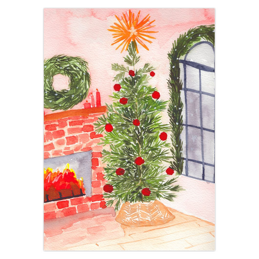 Cozy Christmas Stationery Cards