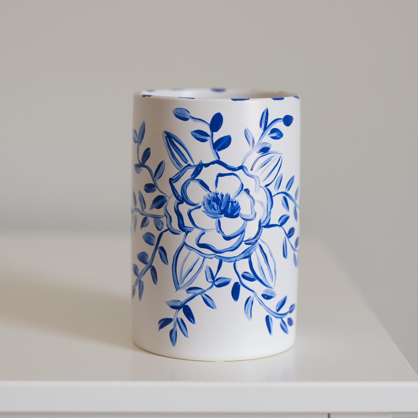 Hand Painted Ceramic Flower Vase