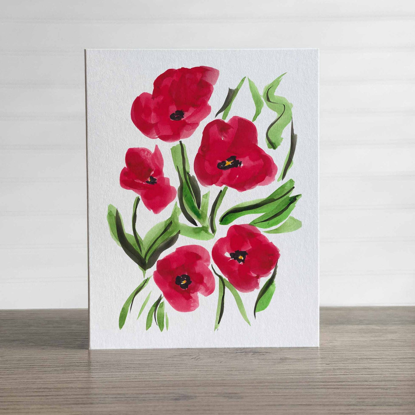 Happy Poppies Greeting Card