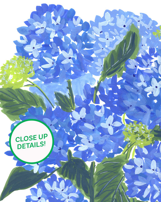 Bountiful Hydrangeas Art Print