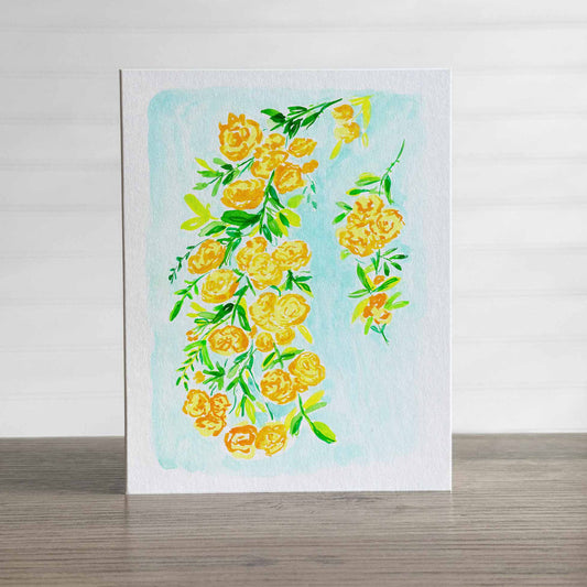 Spring Roses Stationery Cards