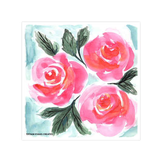 Three Roses Sticker