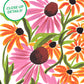 Bountiful Coneflowers and Susie Q's Art Print