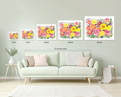 A Burst of Happy Art Print