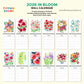 2026 in Bloom Wall Calendar with Framable 8x10 Art