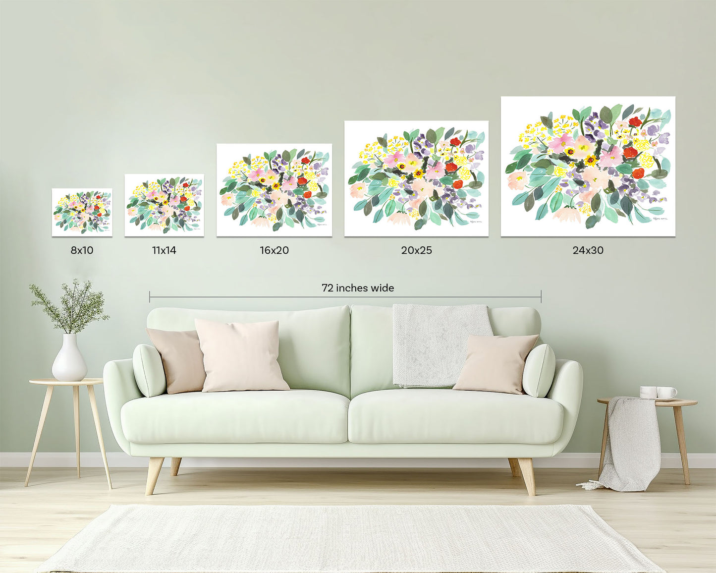 Delicate Flowers Art Print