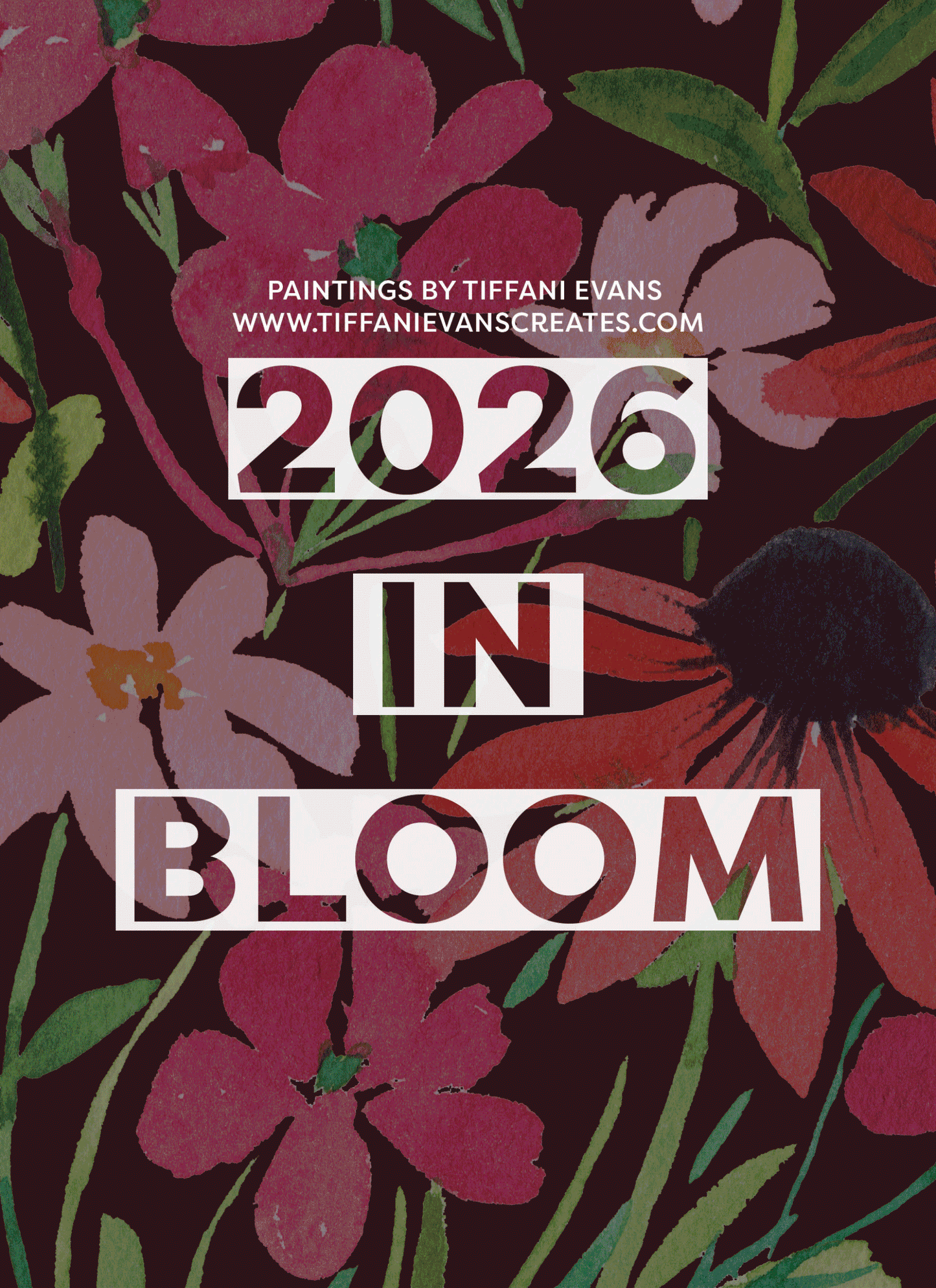 2026 in Bloom Counter Calendar with Framable 5x7 Art