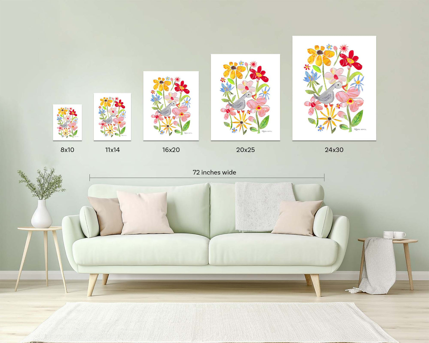 Ducky in the Garden Art Print