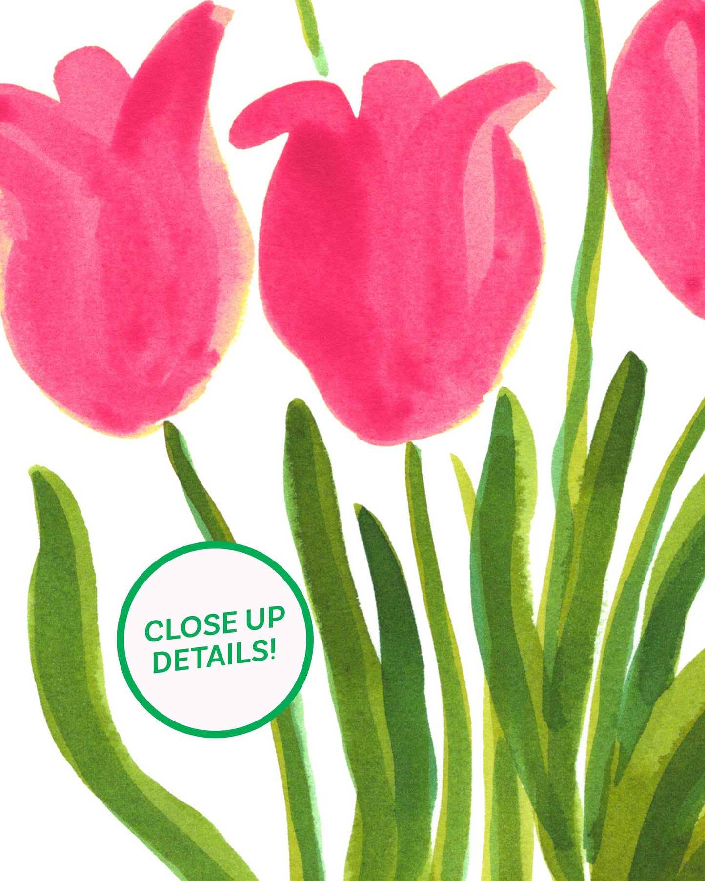 Tulip Posies Art Print