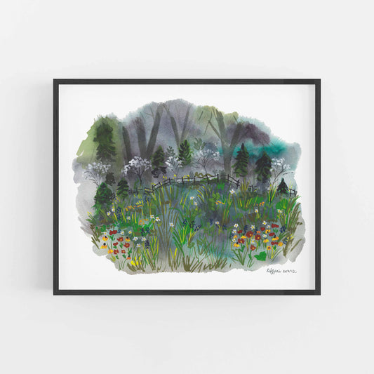 Flower Field Art Print