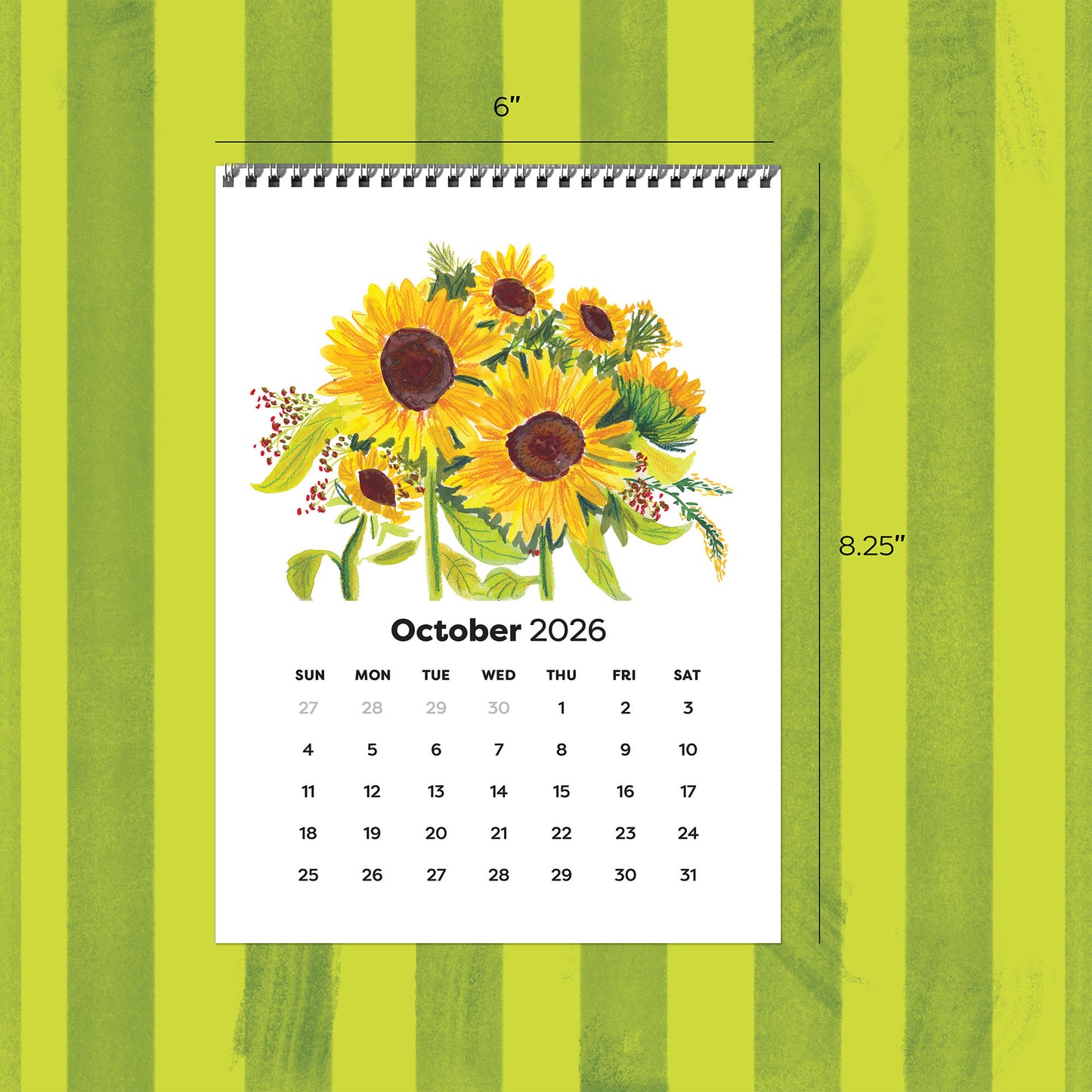 2026 in Bloom Counter Calendar with Framable 5x7 Art