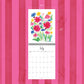 2026 in Bloom Wall Calendar with Framable 8x10 Art