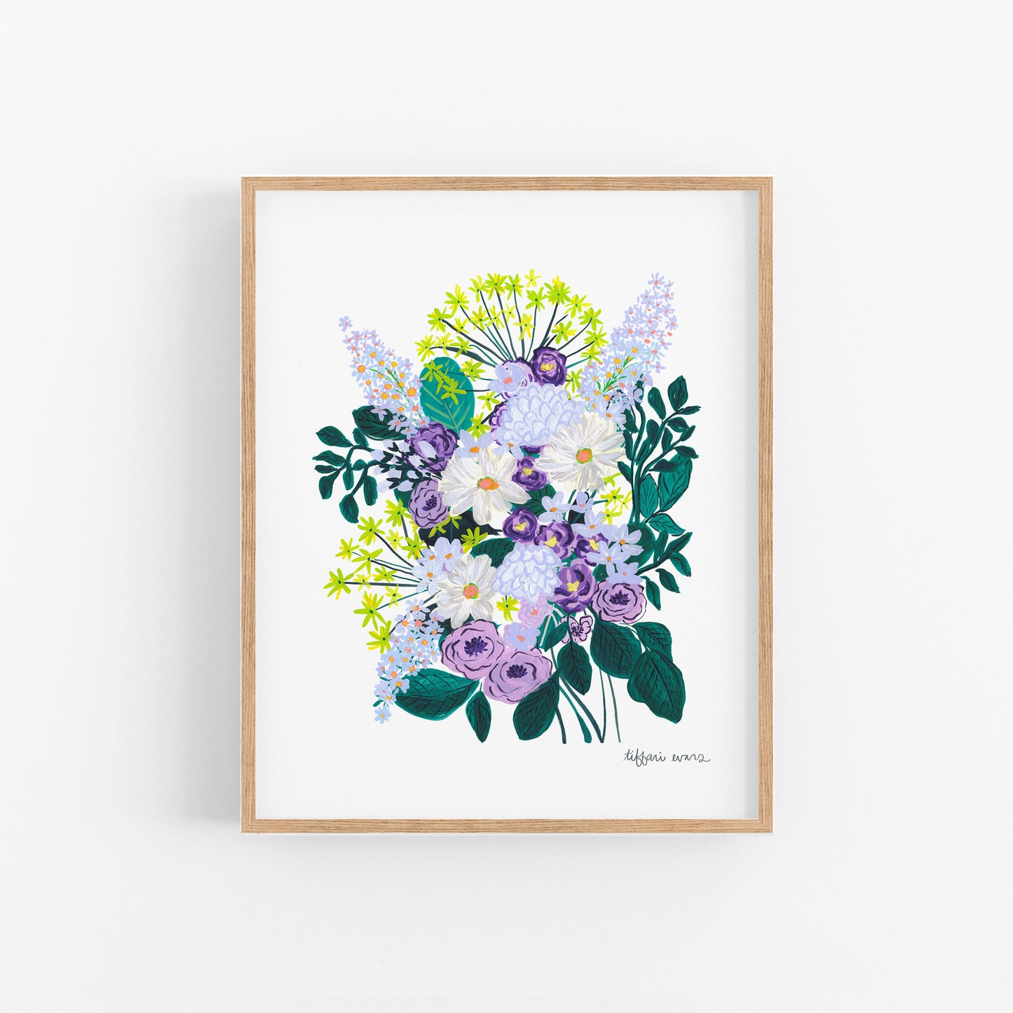 Bountiful Daisy Bouquet Art Print