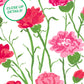 Carnation Posies Art Print