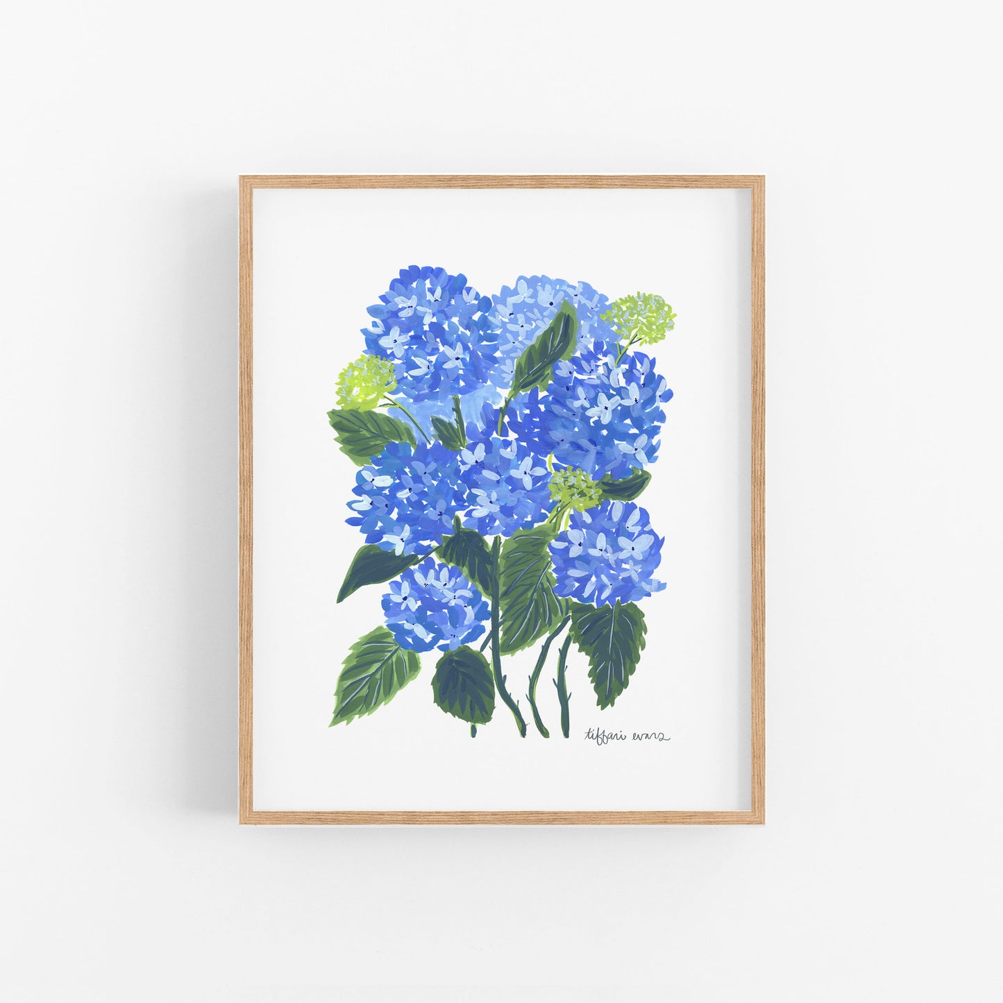 Bountiful Hydrangeas Art Print