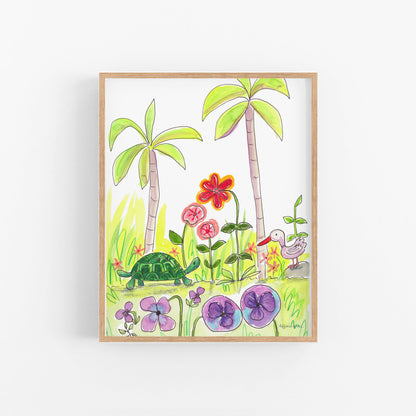 Let's be Friends Art Print