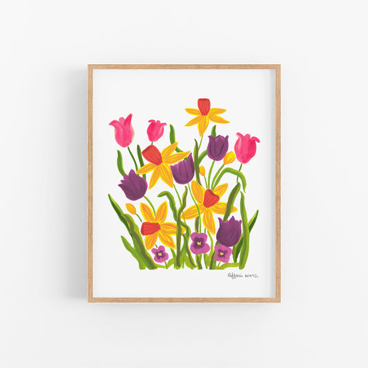 Bountiful Daffodils Art Print