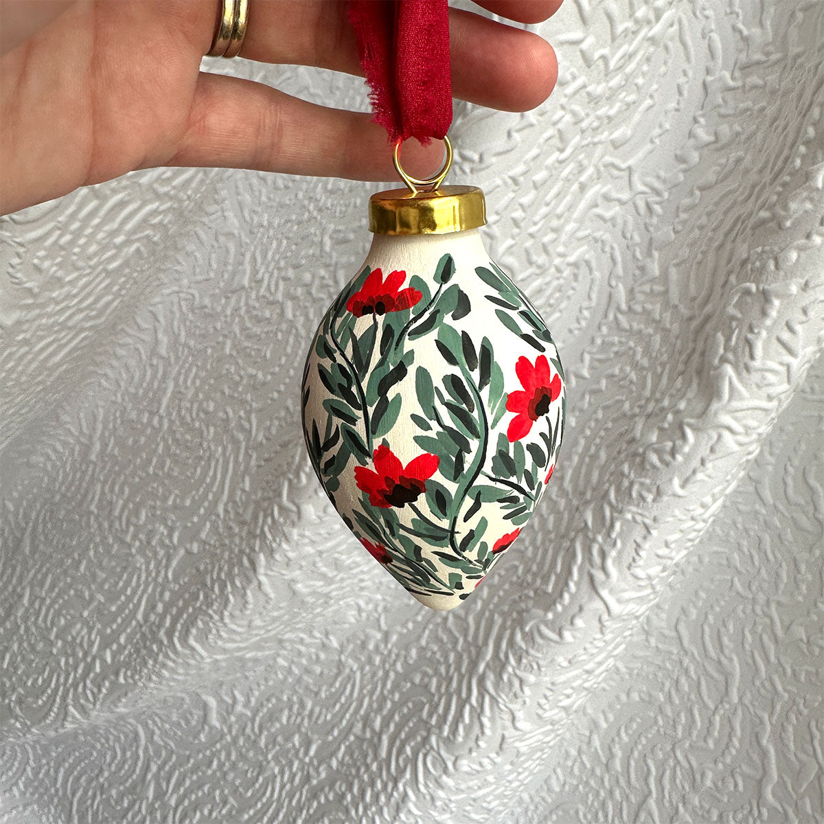 Mistletoe Magic - Hand Painted Ornament