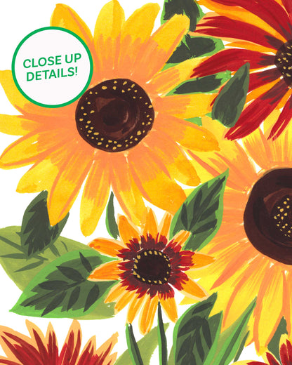 Bountiful Sunflowers Art Print