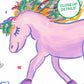 Princess Rainbow Unicorn Art Print