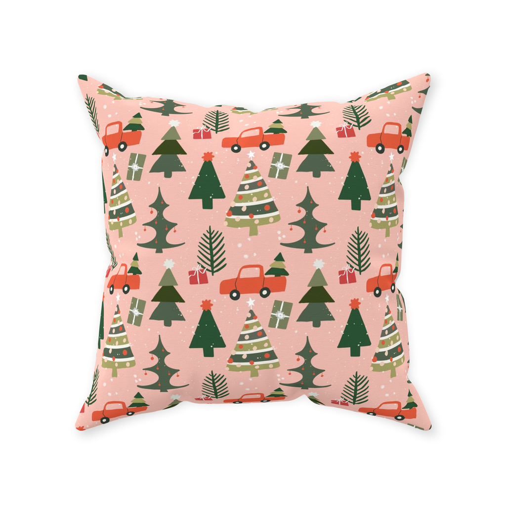 Little Vintage Red Truck Throw Pillow